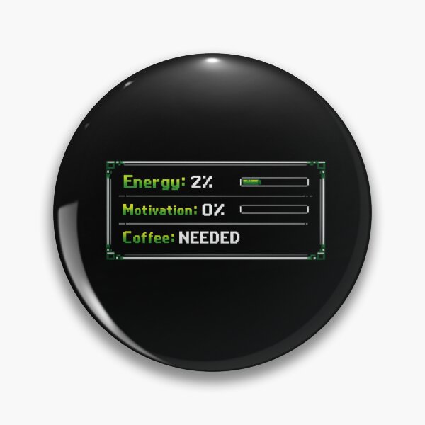 Item preview, Energy 2% Motivation 0% Coffee Needed Gamer T-Shirt designed and sold by FrameDropCo.