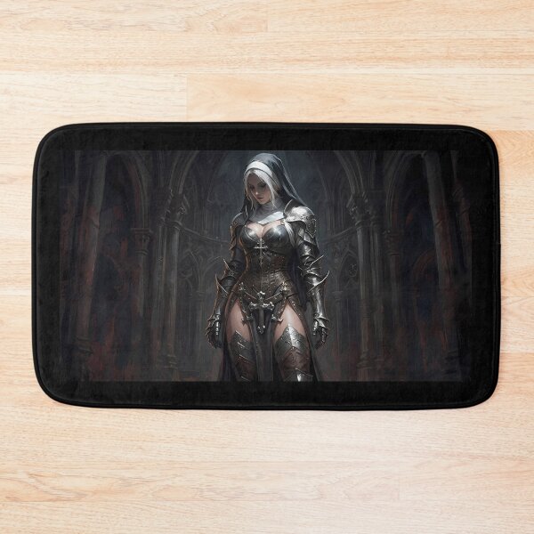 Item preview, Platinum Combat Nun Fantasy Warrior designed and sold by GalleryBrisArt.