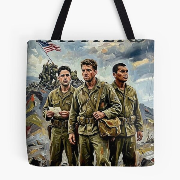 Item preview, Flags of Our Fathers Retro WWII Military Drama History Tribute Art Movie Poster designed and sold by Art's Diner.