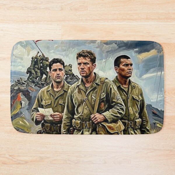 Item preview, Flags of Our Fathers Retro WWII Military Drama History Tribute Art Movie Poster designed and sold by Art's Diner.