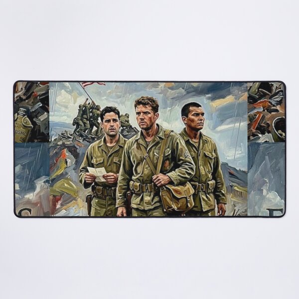 Item preview, Flags of Our Fathers Retro WWII Military Drama History Tribute Art Movie Poster designed and sold by Art's Diner.