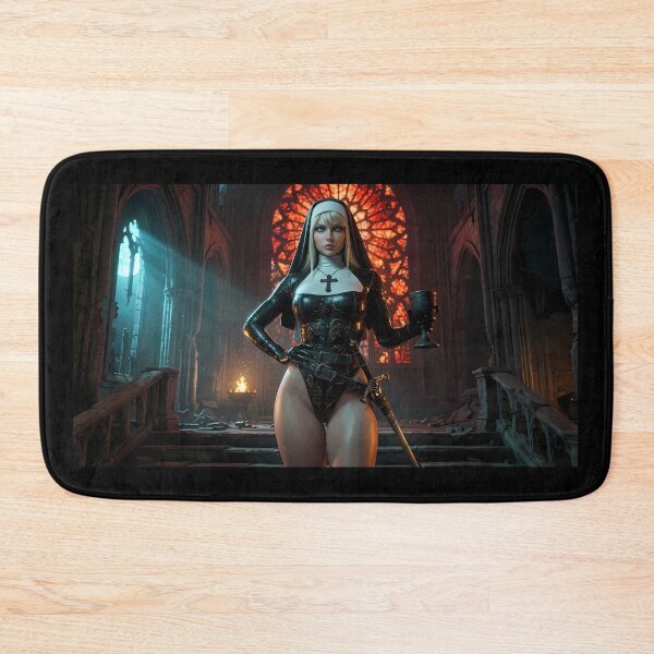 Item preview, Platinum Combat Nun Fantasy Warrior designed and sold by GalleryBrisArt.