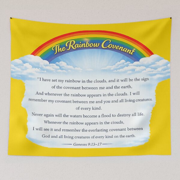 Item preview, Rainbow Covenant Over Clouds designed and sold by CreationLens.
