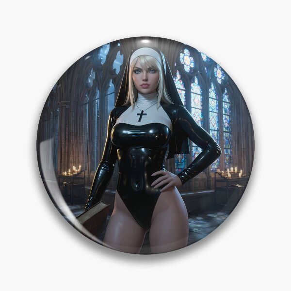Item preview, Platinum Combat Nun Fantasy Warrior designed and sold by GalleryBrisArt.