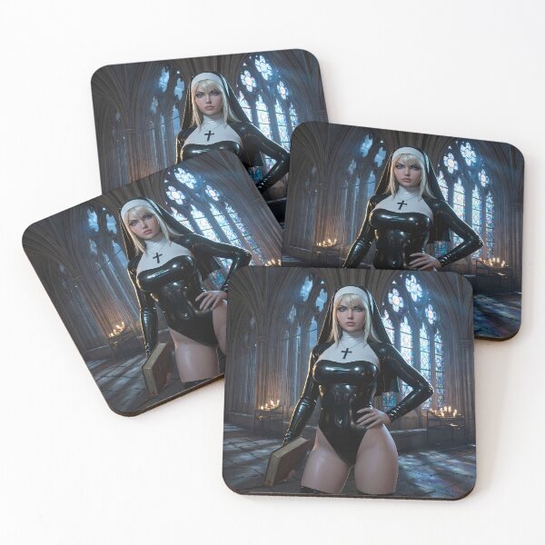 Item preview, Platinum Combat Nun Fantasy Warrior designed and sold by GalleryBrisArt.