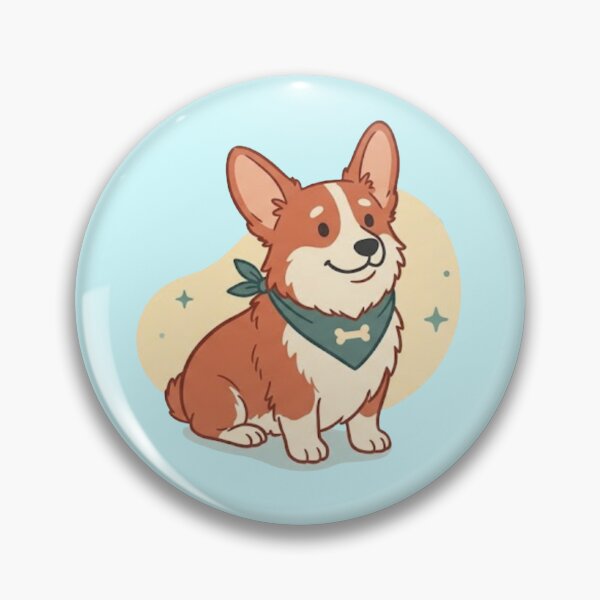 Item preview, Joyful Corgi: Nature & Pets Bring Us Joy Art Print designed and sold by jugglingelephant.