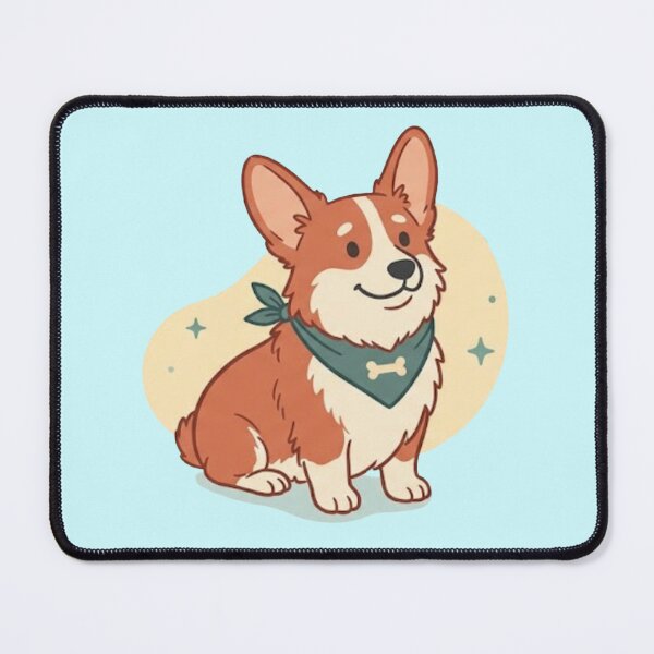 Item preview, Joyful Corgi: Nature & Pets Bring Us Joy Art Print designed and sold by jugglingelephant.