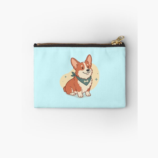 Item preview, Joyful Corgi: Nature & Pets Bring Us Joy Art Print designed and sold by jugglingelephant.