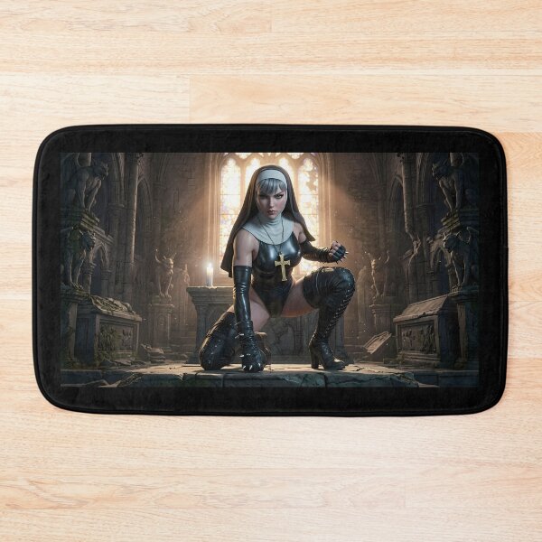 Item preview, Platinum Combat Nun Fantasy Warrior designed and sold by GalleryBrisArt.