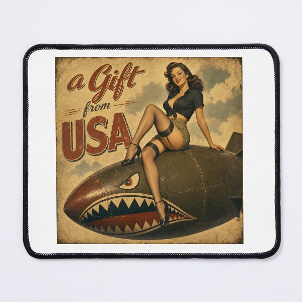 Item preview, Vintage USA Pinup Bomber Girl designed and sold by castillomiami.