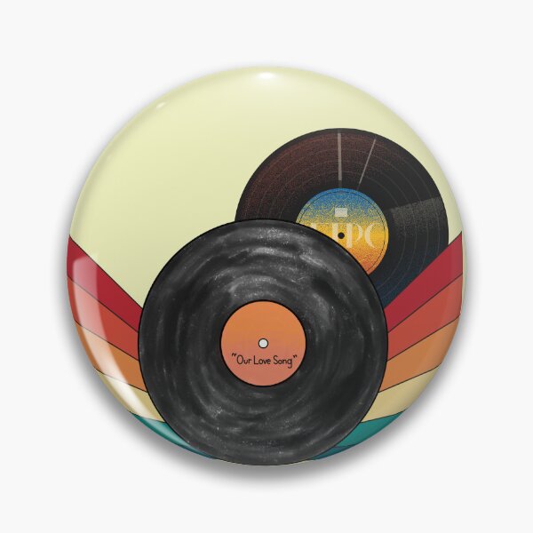 Item preview, Discos de vinilo retro y ondas de colores de los 70 designed and sold by A touch of creativity.