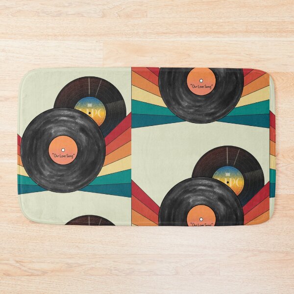 Item preview, Discos de vinilo retro y ondas de colores de los 70 designed and sold by A touch of creativity.
