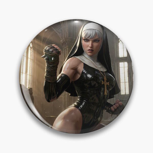 Item preview, Platinum Combat Nun Fantasy Warrior designed and sold by GalleryBrisArt.