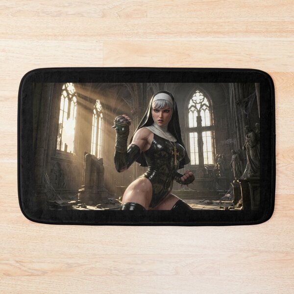 Item preview, Platinum Combat Nun Fantasy Warrior designed and sold by GalleryBrisArt.