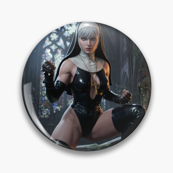 Item preview, Platinum Combat Nun Fantasy Warrior designed and sold by GalleryBrisArt.