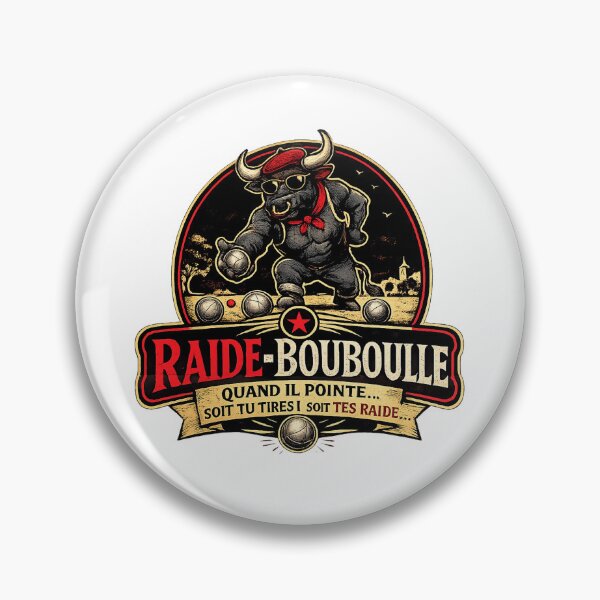 Item preview, Raide-Bouboulle – The pétanque bull that doesn't give any gifts! designed and sold by creatix-boutik.