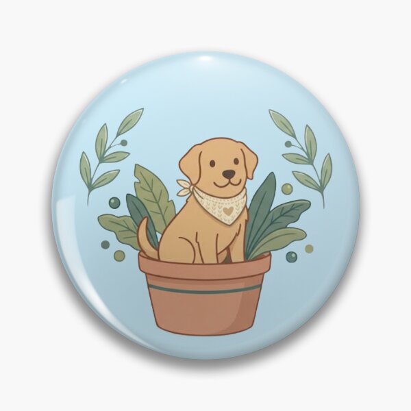 Item preview, Golden Gardener: Potted Puppy with Foliage Arch designed and sold by jugglingelephant.