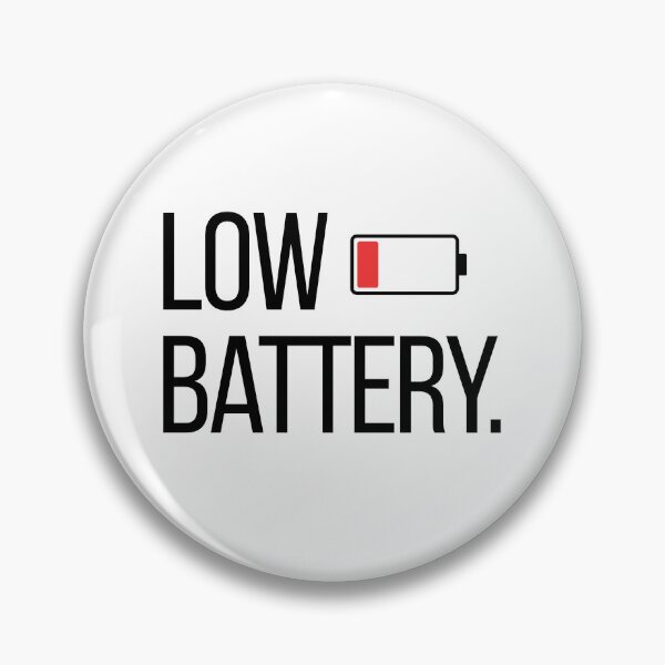 Item preview, Low Battery. | Funny Minimalist Typography Quote | Introvert & Tired Mood Graphic Tee  Main Tag designed and sold by OveloStudios.