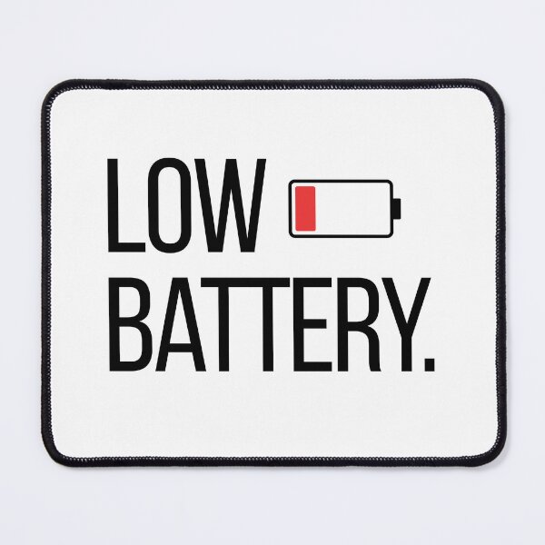 Item preview, Low Battery. | Funny Minimalist Typography Quote | Introvert & Tired Mood Graphic Tee  Main Tag designed and sold by OveloStudios.