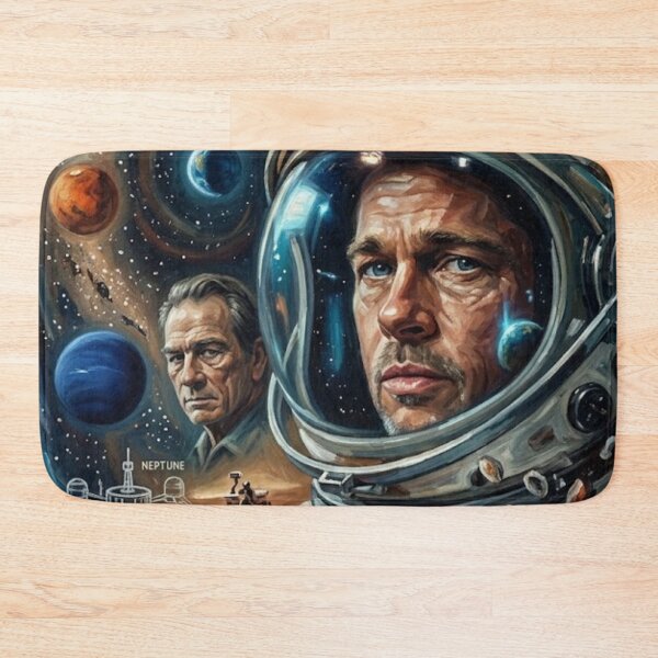 Item preview, Ad Astra Retro Sci-Fi Space Exploration Psychological Drama Tribute Art Movie Poster designed and sold by Art's Diner.