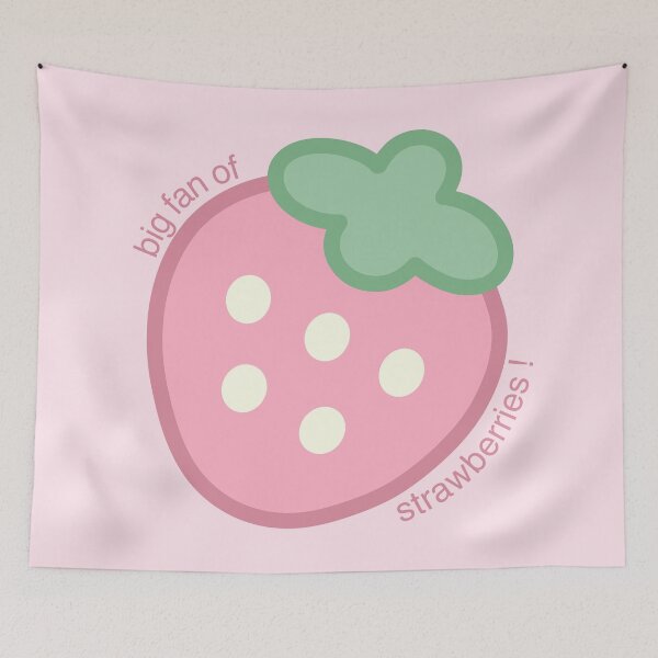 Item preview, cute pink strawberry sanrio aesthetic designed and sold by renmei-studios.