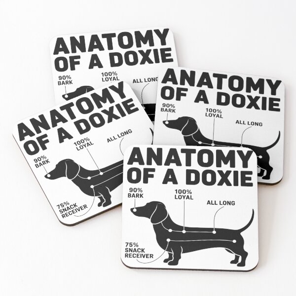 Item preview, Anatomy of a Dachshund Funny Doxie Gift designed and sold by DoxieLeague.