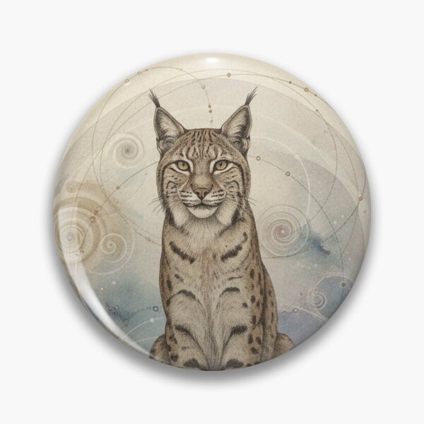 Item preview, Mystic Lynx with Lunar Phases | Esoteric and Spiritual Art designed and sold by HeyHas.