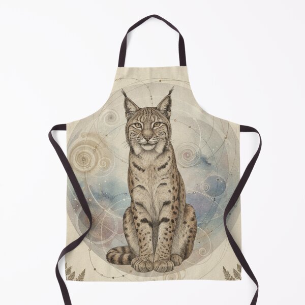 Item preview, Mystic Lynx with Lunar Phases | Esoteric and Spiritual Art designed and sold by HeyHas.