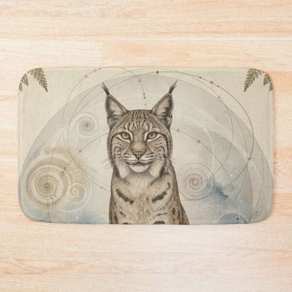 Item preview, Mystic Lynx with Lunar Phases | Esoteric and Spiritual Art designed and sold by HeyHas.