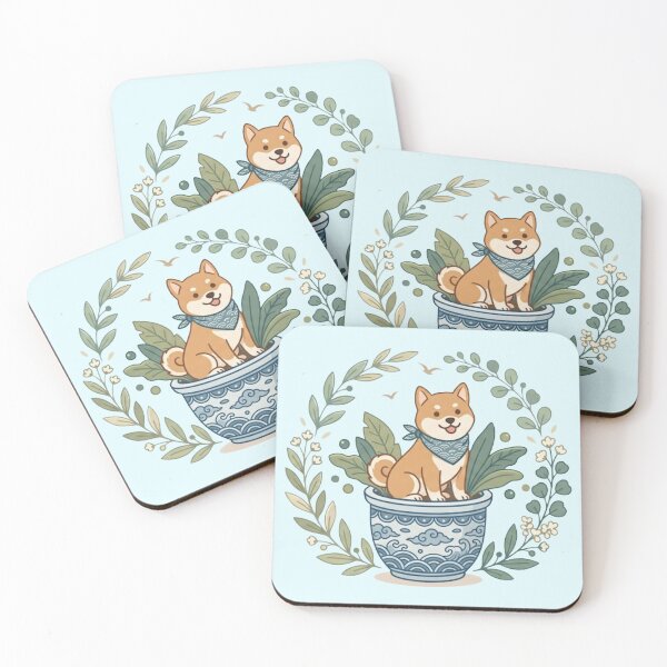 Item preview, Shiba Inu Garden Club: Potted Shiba Logo designed and sold by jugglingelephant.