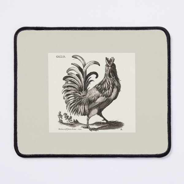 Item preview, Antique Black and White Farmhouse Chicken Illustration designed and sold by Mundolibelula77.