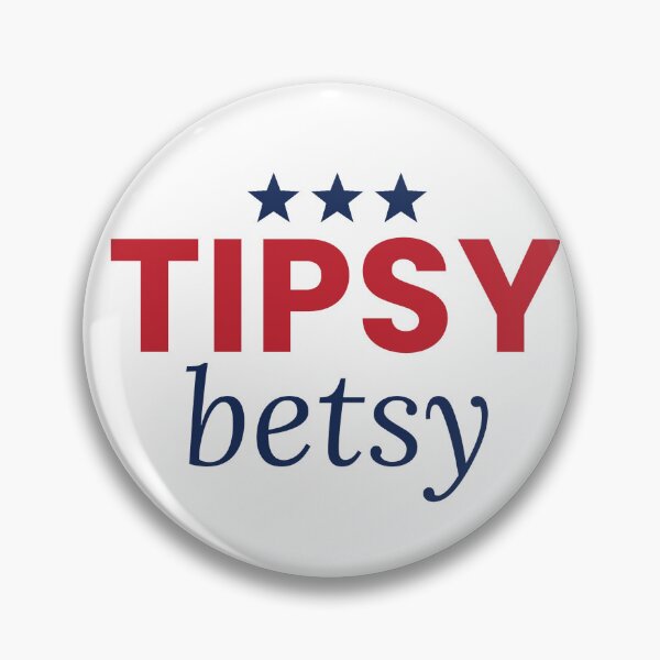 Item preview, Tipsy Betsy Funny 4th Of July Drinking Tee designed and sold by 7Four1 Designs.