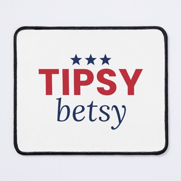 Item preview, Tipsy Betsy Funny 4th Of July Drinking Tee designed and sold by 7Four1 Designs.