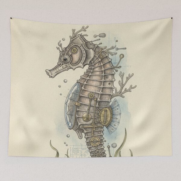 Item preview, Anatomical Seahorse | Vintage Ocean Illustration designed and sold by HeyHas.