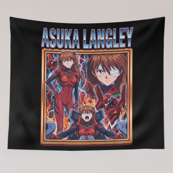 Item preview, Asuka Langley Vintage Bootleg Rap designed and sold by DeviantMerch.