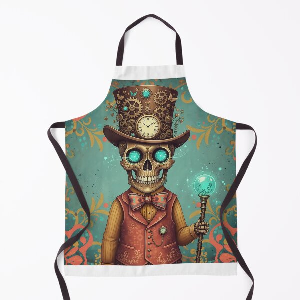 Item preview, “Skulldazzle Gentleman — Whimsical Steampunk Skull Art” designed and sold by Lorray55.