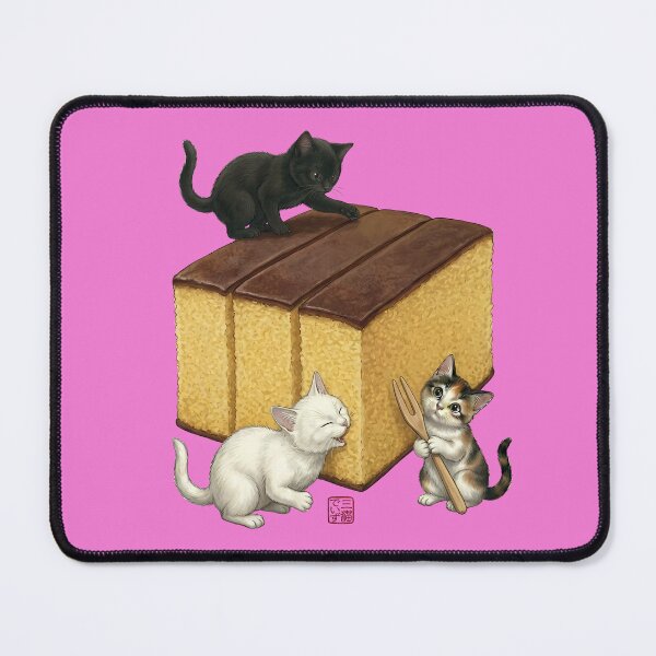 Item preview, Cute Japanese Castella Sponge Cake and Triplet Cats designed and sold by JapanekoGallery.