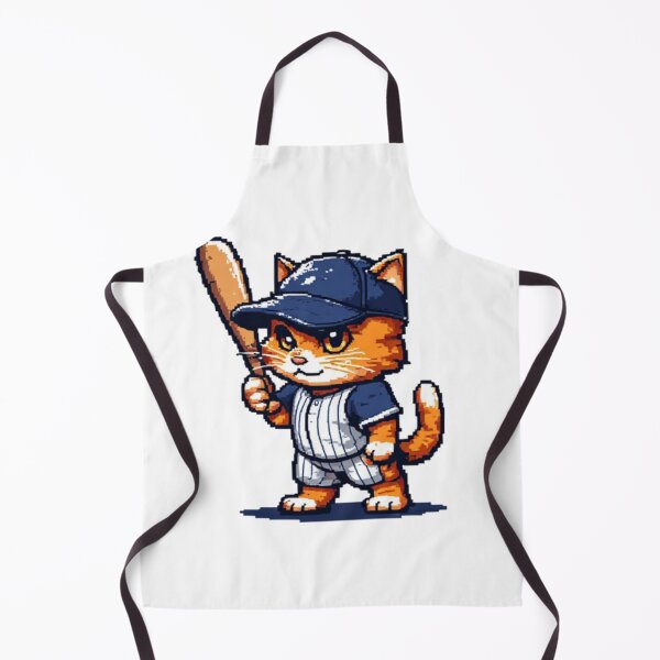 Item preview, Cute Pixel Art Baseball Cat Player designed and sold by thepixelcloset.