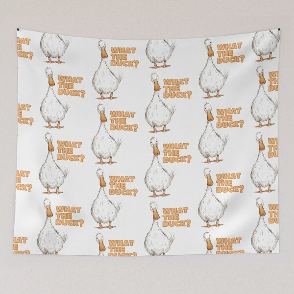 Item preview, What the Duck? – Funny Duck Cartoon Illustration designed and sold by UUniqueIImprint.
