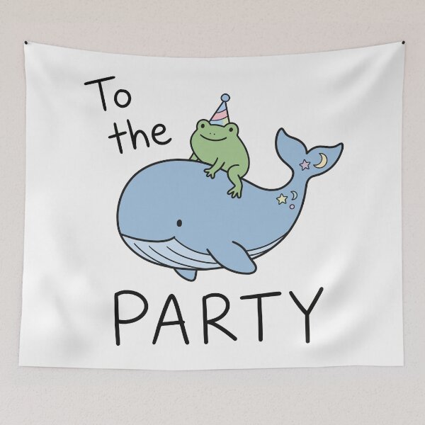 Item preview, Frog and Whale Party designed and sold by Amir Faysal.