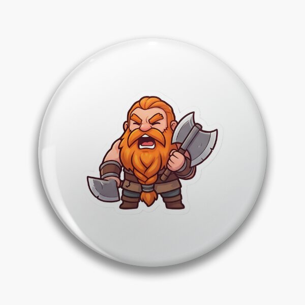 Item preview, Dwarf Fighter - Chibi style designed and sold by Ink & Void Co..