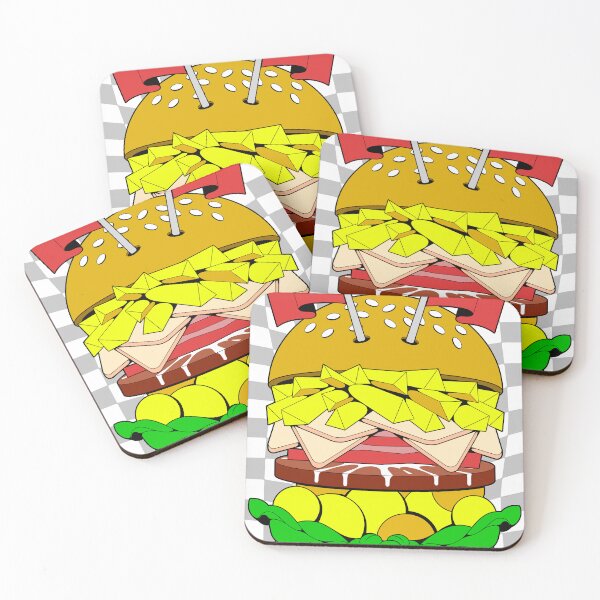 Item preview, Pop Art Cartoon Giant Flag Burger designed and sold by Lexkon Liu's art.