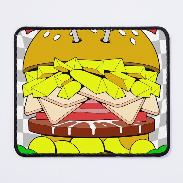 Item preview, Pop Art Cartoon Giant Flag Burger designed and sold by Lexkon Liu's art.