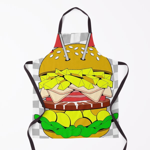 Aperçu de l'œuvre Illustration Pop Art Cartoon Hamburger Geant créée et vendue par Lexkon Liu's art.