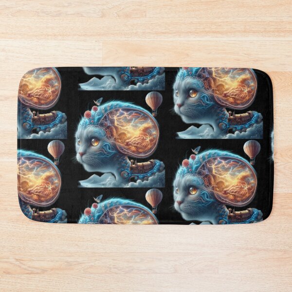 Item preview, The Dream Conductor – Lightning Cat and Locomotive Mindscape designed and sold by LujziWorld.