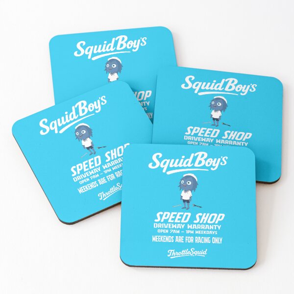 Item preview, SquidBoy's SPEED SHOP T-Shirt Design  designed and sold by PISS TAKE .