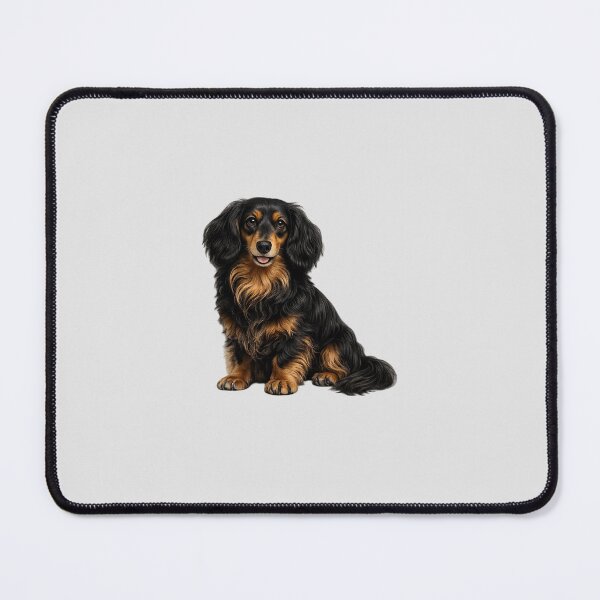 Item preview, Long haired dachshund dog designed and sold by BackgroundND.