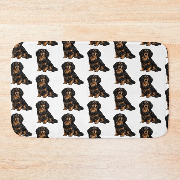 Item preview, Long haired dachshund dog designed and sold by BackgroundND.