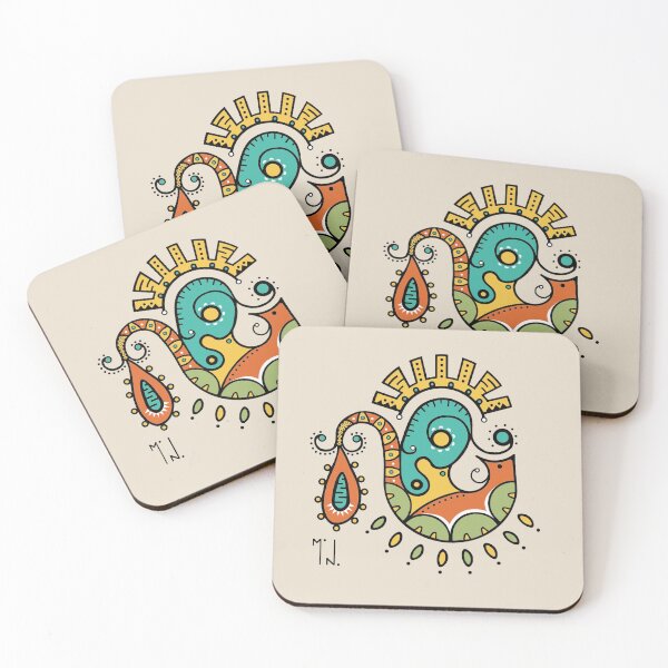 Item preview, Mystic Fox Mandala Psychedelic Folk Art designed and sold by MonoGarabato.