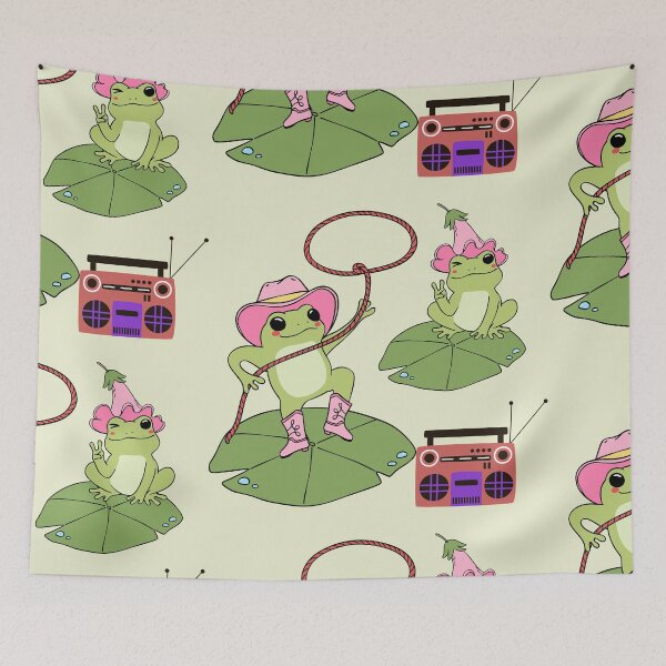 Item preview, Ilustración de ranas vaqueras y músic designed and sold by A touch of creativity.